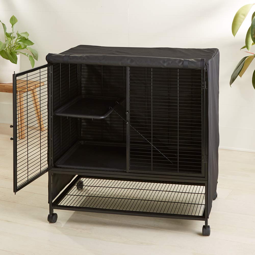AmazonBasics 小動物金屬籠罩｜單層帶輪籠適用・圖片 4