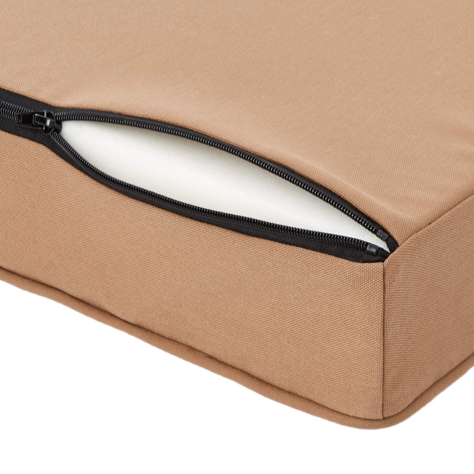 AmazonBasics 泡棉寵物床｜小號・棕色絨面・圖片 2